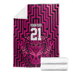 Custom Basketball New Zealand Blanket Pink Maori Ta Moko Indigenous - Aussie Hoodie
