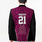 Custom Basketball New Zealand Blazer Pink Maori Ta Moko Indigenous - Aussie Hoodie