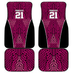 Custom Basketball New Zealand Car Mats Pink Maori Ta Moko Indigenous - Aussie Hoodie