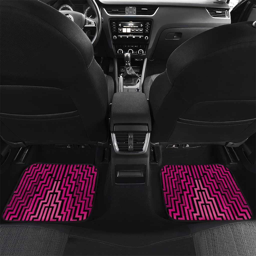 Custom Basketball New Zealand Car Mats Pink Maori Ta Moko Indigenous - Aussie Hoodie