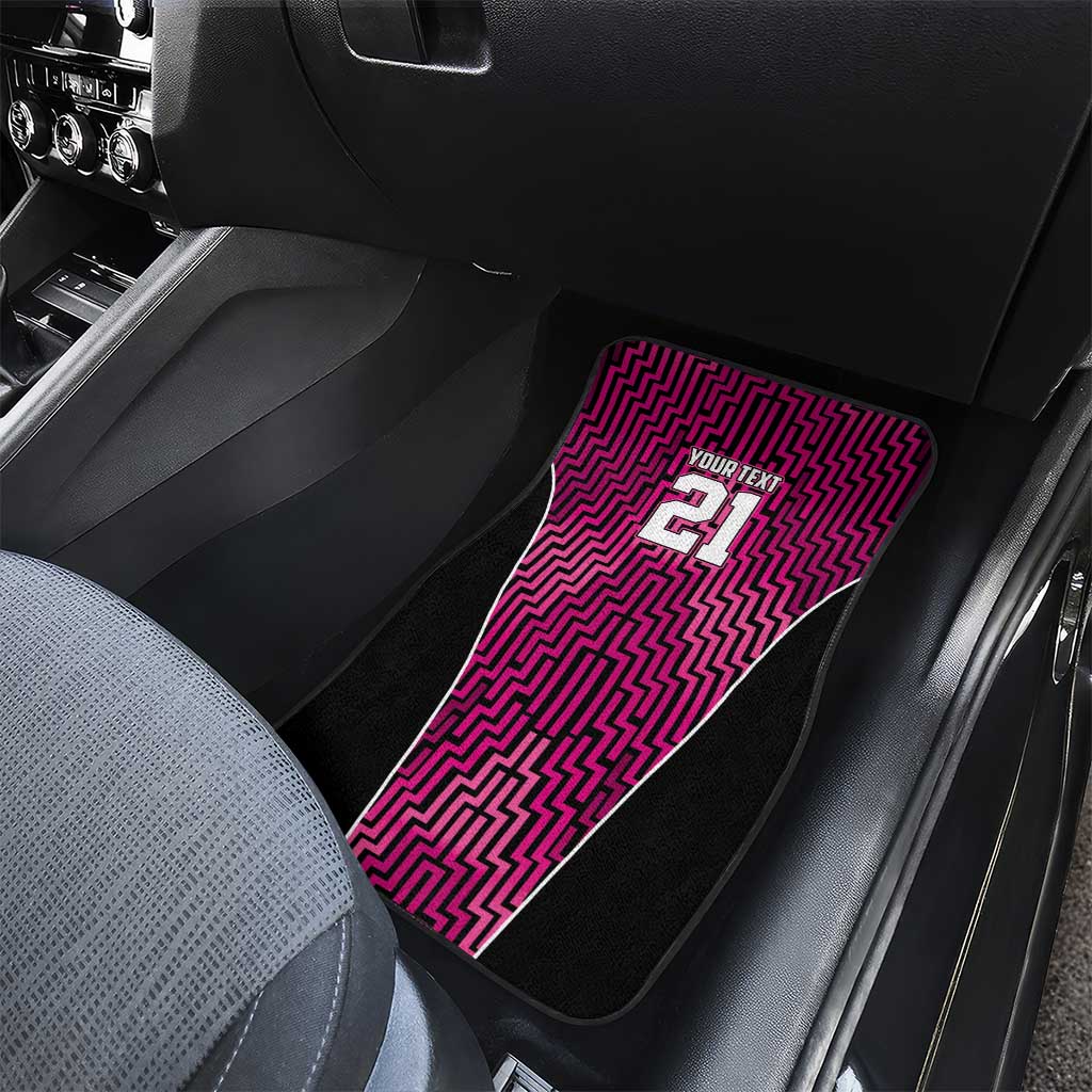 Custom Basketball New Zealand Car Mats Pink Maori Ta Moko Indigenous - Aussie Hoodie