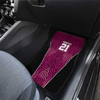 Custom Basketball New Zealand Car Mats Pink Maori Ta Moko Indigenous - Aussie Hoodie