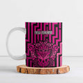 Custom Basketball New Zealand Ceramic Mug Pink Maori Ta Moko Indigenous - Aussie Hoodie