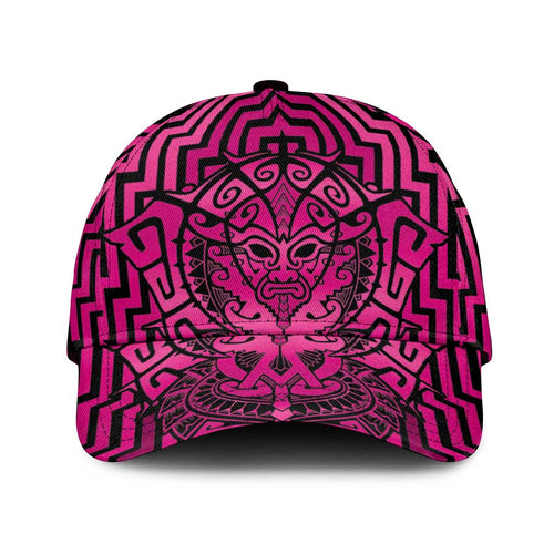 Basketball New Zealand Classic Cap Pink Maori Ta Moko Indigenous - Aussie Hoodie