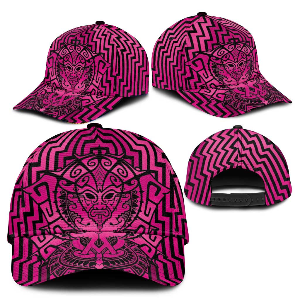 Basketball New Zealand Classic Cap Pink Maori Ta Moko Indigenous - Aussie Hoodie