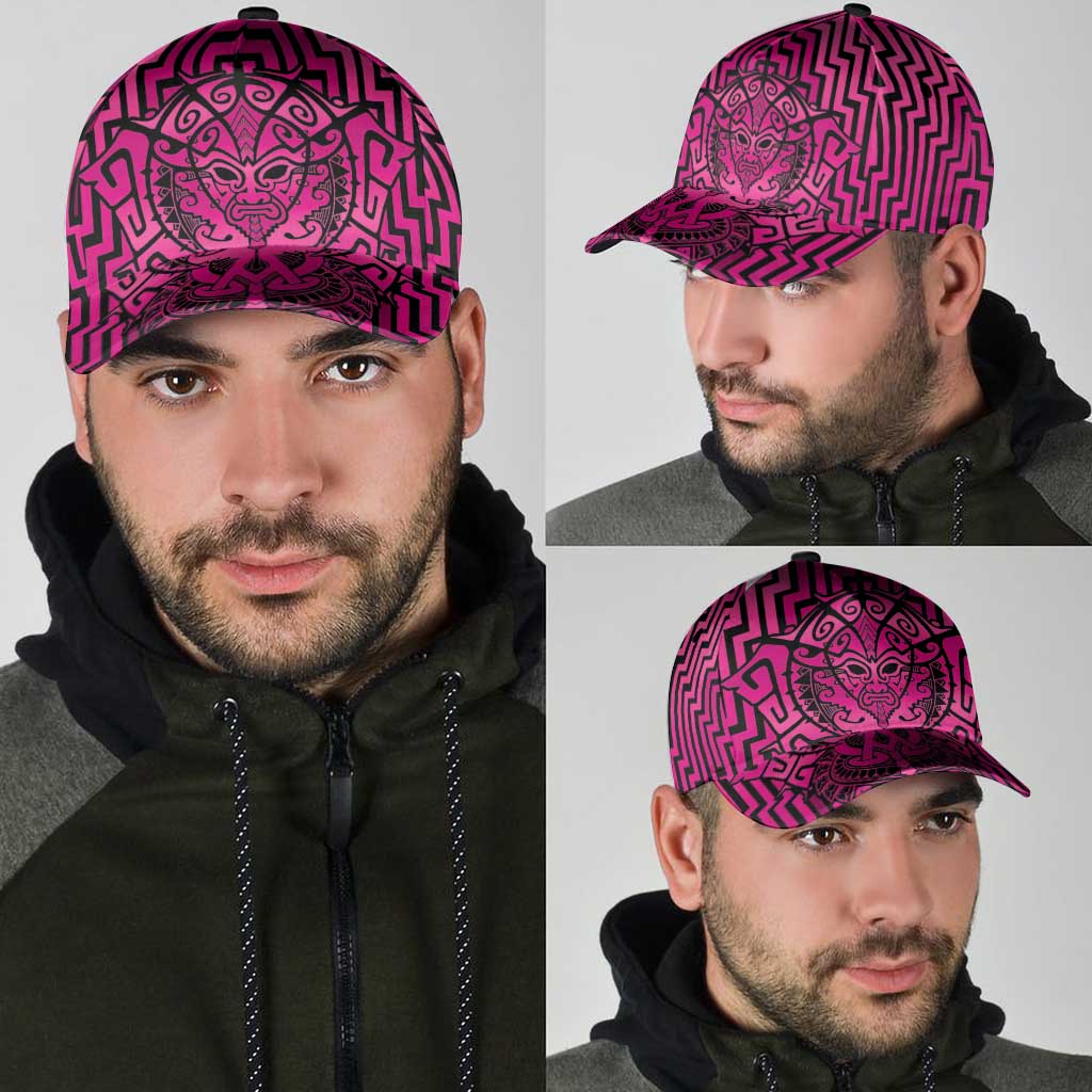 Basketball New Zealand Classic Cap Pink Maori Ta Moko Indigenous - Aussie Hoodie