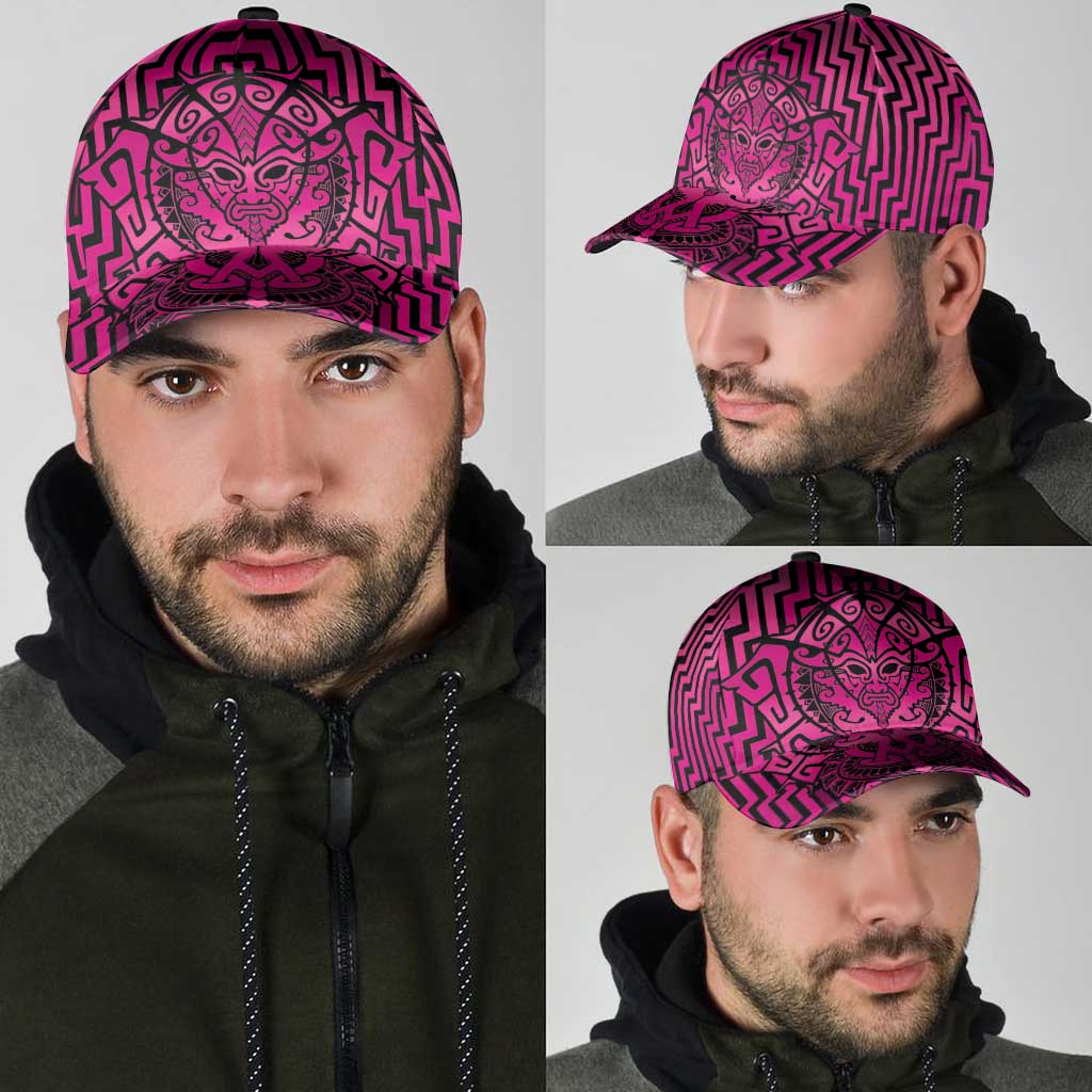 Basketball New Zealand Classic Cap Pink Maori Ta Moko Indigenous - Aussie Hoodie