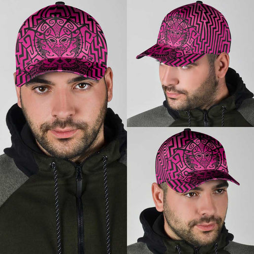 Basketball New Zealand Classic Cap Pink Maori Ta Moko Indigenous - Aussie Hoodie