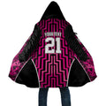 Custom Basketball New Zealand Cloak Pink Maori Ta Moko Indigenous - Aussie Hoodie