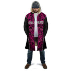 Custom Basketball New Zealand Cloak Pink Maori Ta Moko Indigenous - Aussie Hoodie