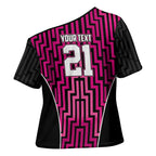 Custom Basketball New Zealand Cross Shoulder Shirt Pink Maori Ta Moko Indigenous - Aussie Hoodie