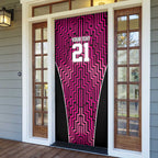 Custom Basketball New Zealand Door Cover Pink Maori Ta Moko Indigenous - Aussie Hoodie