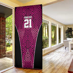 Custom Basketball New Zealand Door Cover Pink Maori Ta Moko Indigenous - Aussie Hoodie