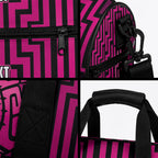 Custom Basketball New Zealand Duffle Bag Pink Maori Ta Moko Indigenous