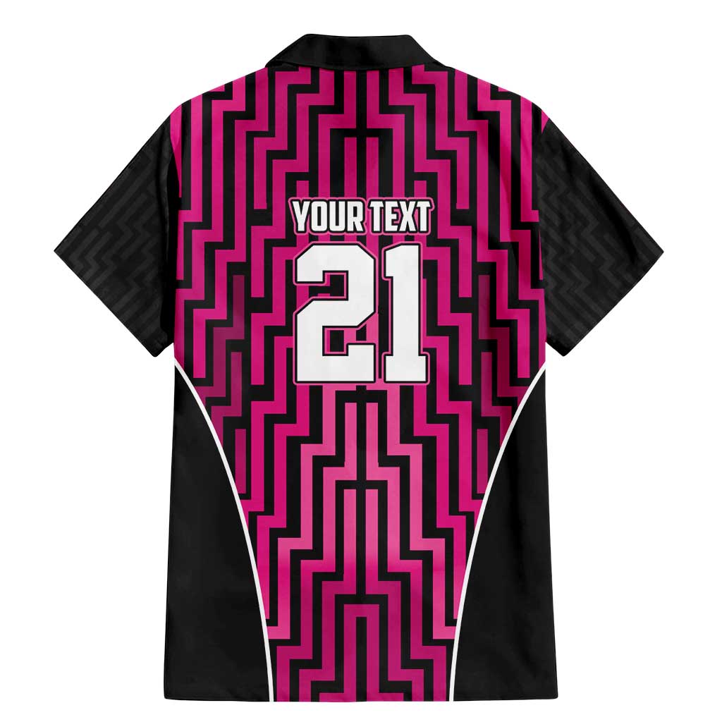 Custom Basketball New Zealand Family Matching Mermaid Dress and Hawaiian Shirt Pink Maori Ta Moko Indigenous - Aussie Hoodie