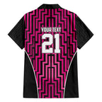 Custom Basketball New Zealand Family Matching Puletasi and Hawaiian Shirt Pink Maori Ta Moko Indigenous - Aussie Hoodie