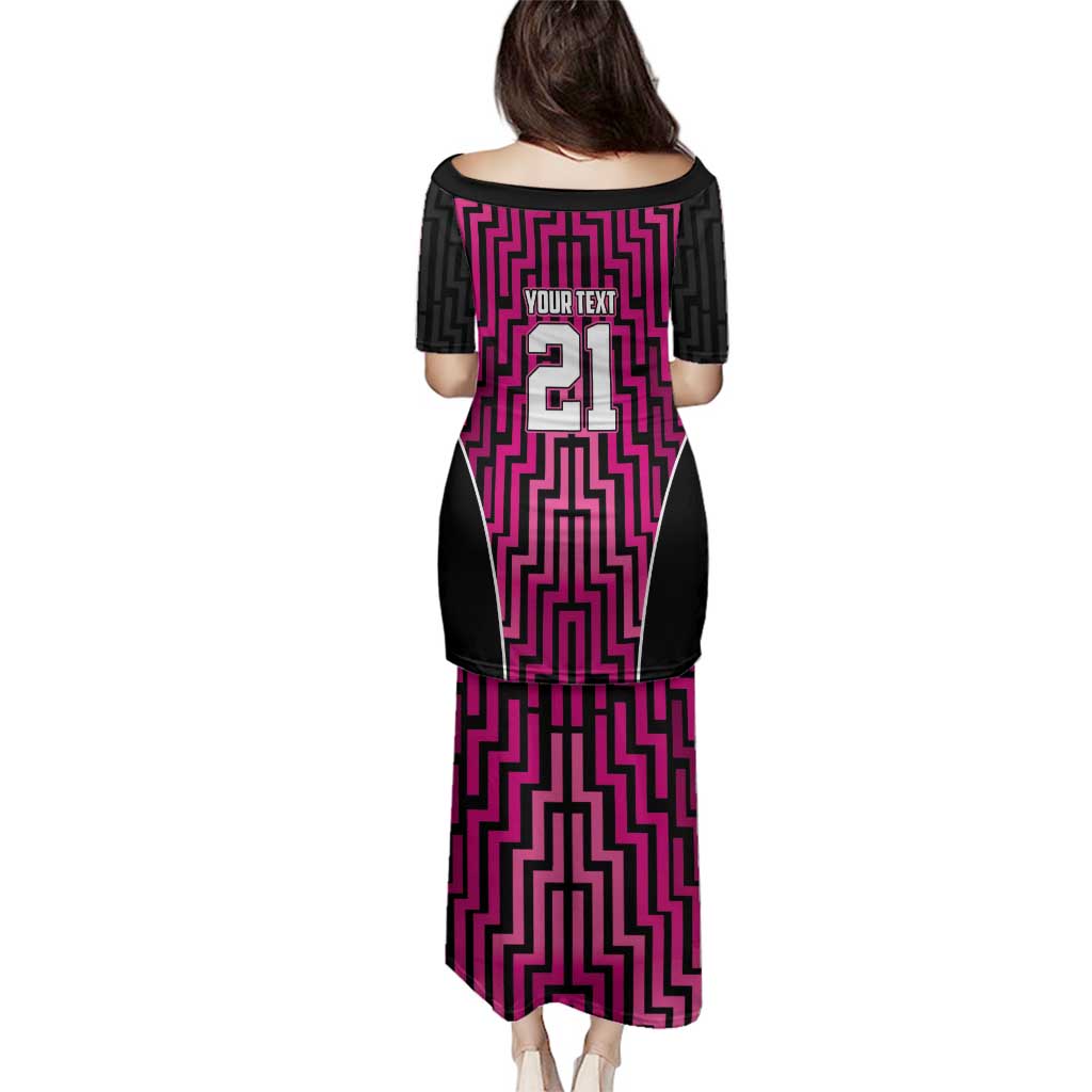 Custom Basketball New Zealand Family Matching Puletasi and Hawaiian Shirt Pink Maori Ta Moko Indigenous - Aussie Hoodie
