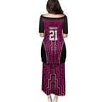 Custom Basketball New Zealand Family Matching Puletasi and Hawaiian Shirt Pink Maori Ta Moko Indigenous - Aussie Hoodie