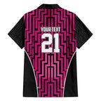 Custom Basketball New Zealand Family Matching Short Sleeve Bodycon Dress and Hawaiian Shirt Pink Maori Ta Moko Indigenous - Aussie Hoodie