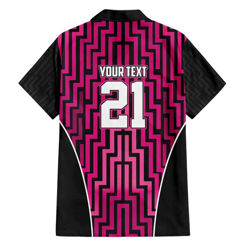 Custom Basketball New Zealand Family Matching Short Sleeve Bodycon Dress and Hawaiian Shirt Pink Maori Ta Moko Indigenous - Aussie Hoodie