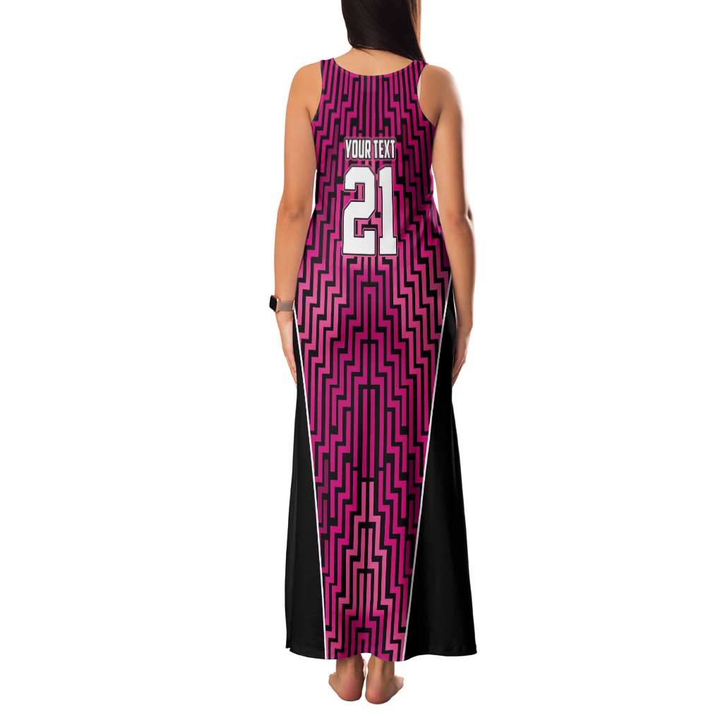 Custom Basketball New Zealand Family Matching Tank Maxi Dress and Hawaiian Shirt Pink Maori Ta Moko Indigenous - Aussie Hoodie