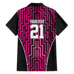 Custom Basketball New Zealand Hawaiian Shirt Pink Maori Ta Moko Indigenous - Aussie Hoodie