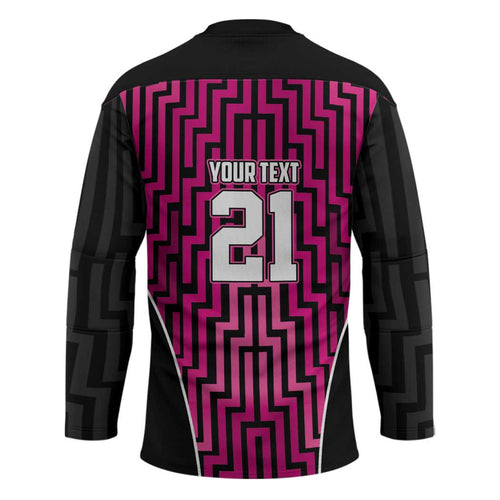 Custom Basketball New Zealand Hockey Jersey Pink Maori Ta Moko Indigenous - Aussie Hoodie