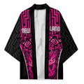 Custom Basketball New Zealand Kimono Pink Maori Ta Moko Indigenous - Aussie Hoodie