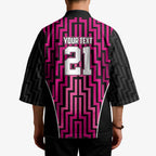 Custom Basketball New Zealand Kimono Pink Maori Ta Moko Indigenous - Aussie Hoodie