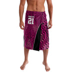 Custom Basketball New Zealand Lavalava Pink Maori Ta Moko Indigenous - Aussie Hoodie