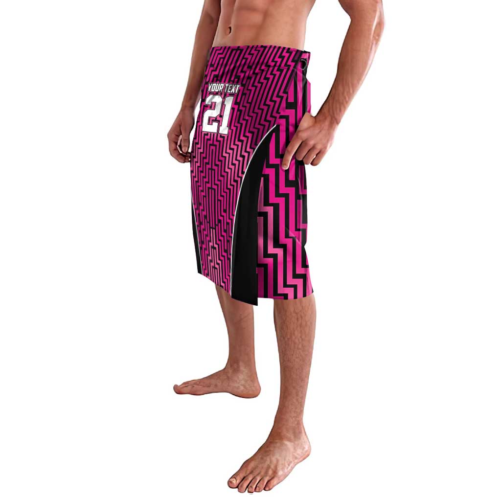 Custom Basketball New Zealand Lavalava Pink Maori Ta Moko Indigenous - Aussie Hoodie