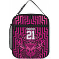 Custom Basketball New Zealand Lunch Bag Pink Maori Ta Moko Indigenous