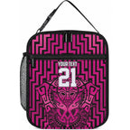 Custom Basketball New Zealand Lunch Bag Pink Maori Ta Moko Indigenous