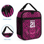Custom Basketball New Zealand Lunch Bag Pink Maori Ta Moko Indigenous