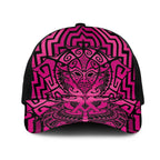 Basketball New Zealand Mesh Trucker Cap Pink Maori Ta Moko Indigenous - Aussie Hoodie