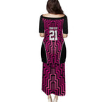 Custom Basketball New Zealand Puletasi Pink Maori Ta Moko Indigenous - Aussie Hoodie