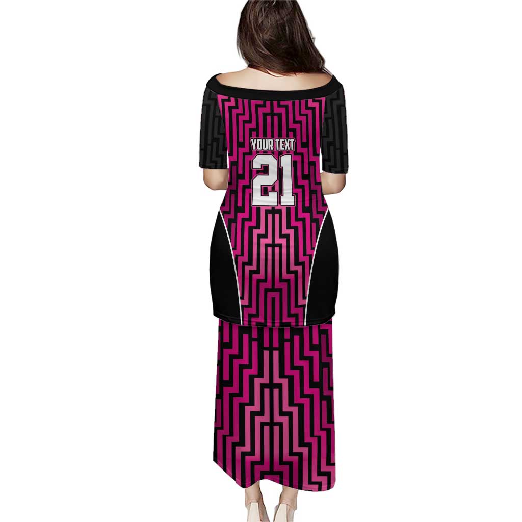 Custom Basketball New Zealand Puletasi Pink Maori Ta Moko Indigenous - Aussie Hoodie