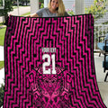 Custom Basketball New Zealand Quilt Pink Maori Ta Moko Indigenous - Aussie Hoodie