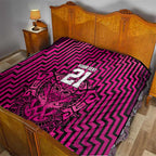 Custom Basketball New Zealand Quilt Pink Maori Ta Moko Indigenous - Aussie Hoodie