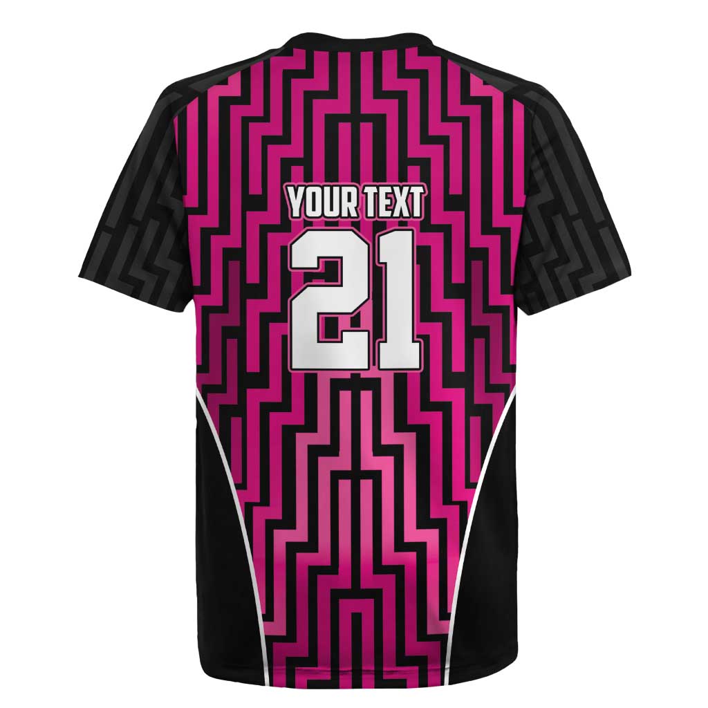 Custom Basketball New Zealand Rugby Jersey Pink Maori Ta Moko Indigenous - Aussie Hoodie