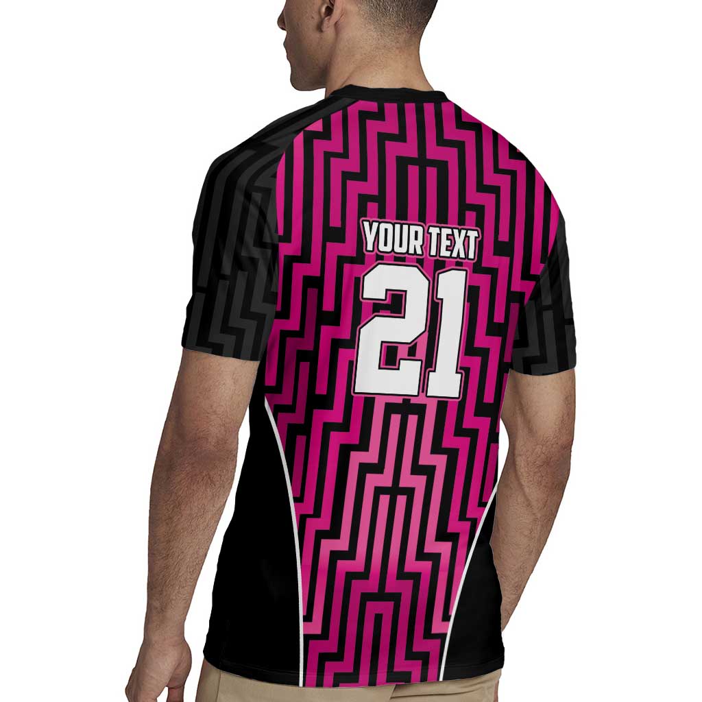 Custom Basketball New Zealand Rugby Jersey Pink Maori Ta Moko Indigenous - Aussie Hoodie