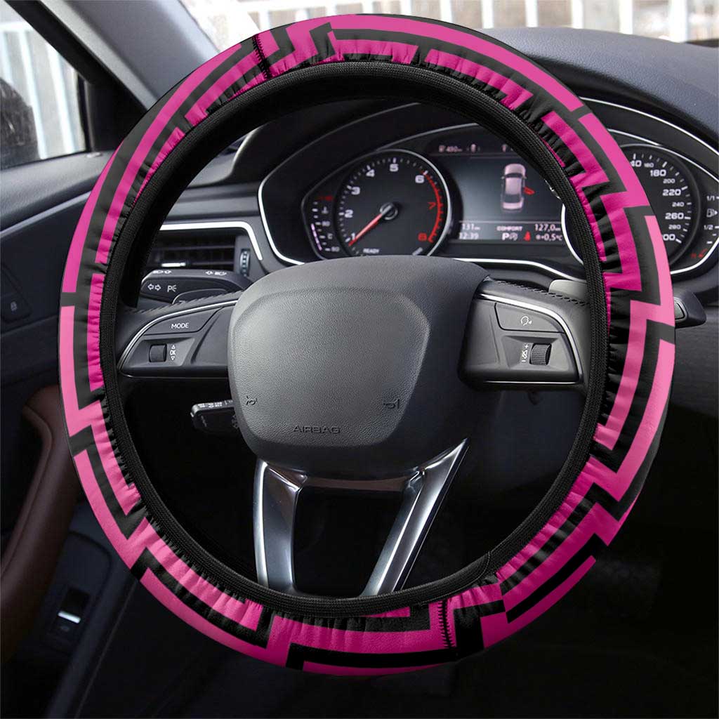 Basketball New Zealand Steering Wheel Cover Pink Maori Ta Moko Indigenous - Aussie Hoodie