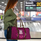 Custom Basketball New Zealand Travel Bag Pink Maori Ta Moko Indigenous - Aussie Hoodie