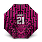Custom Basketball New Zealand Umbrella Pink Maori Ta Moko Indigenous - Aussie Hoodie