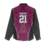 Custom Basketball New Zealand Women Casual Shirt Pink Maori Ta Moko Indigenous - Aussie Hoodie