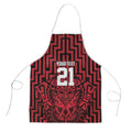 Custom Basketball New Zealand Apron Red Maori Ta Moko Indigenous - Aussie Hoodie