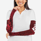 Custom Basketball New Zealand Arm Sleeves Red Maori Ta Moko Indigenous - Aussie Hoodie