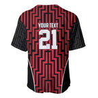 Custom Basketball New Zealand Baseball Jersey Red Maori Ta Moko Indigenous - Aussie Hoodie