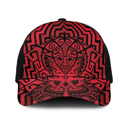 Basketball New Zealand Baseball Net Cap Red Maori Ta Moko Indigenous - Aussie Hoodie