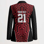 Custom Basketball New Zealand Blazer Red Maori Ta Moko Indigenous - Aussie Hoodie